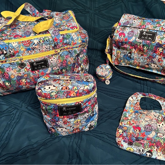 tokidoki Other - RARE!!! Tokidoki X JuJuBe Sea Amo Complete Set Diaper/Baby/Travel Bags